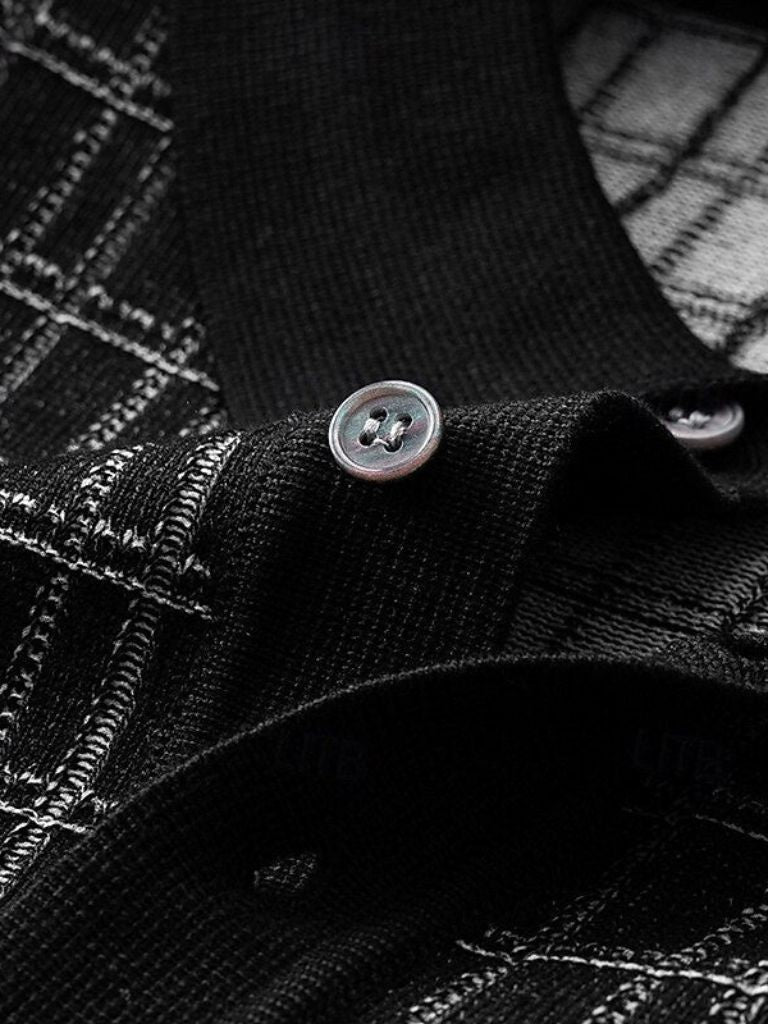 Holger™ | Klassisk Sort Strikpolo