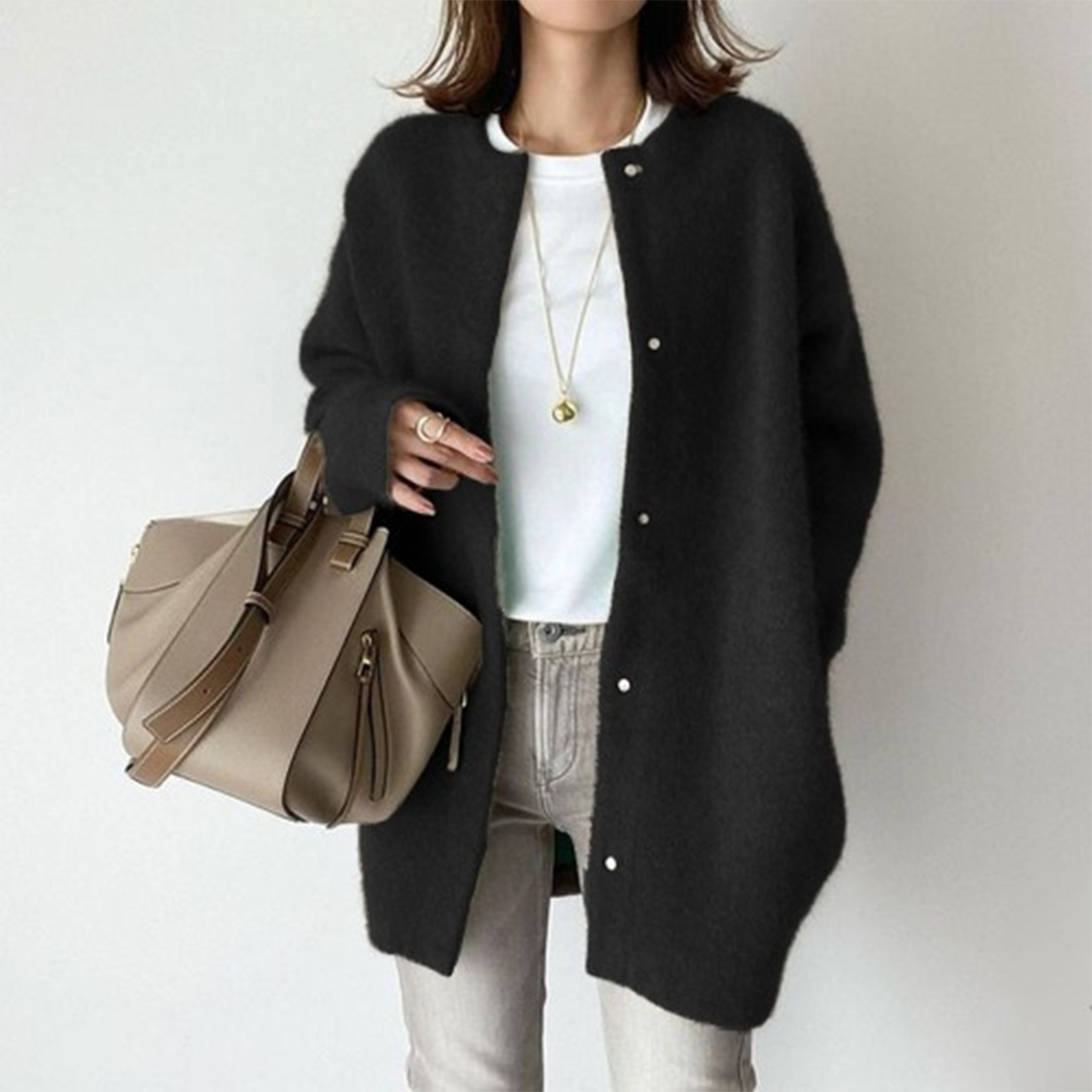 Julie | Blød Knaplukket Cardigan