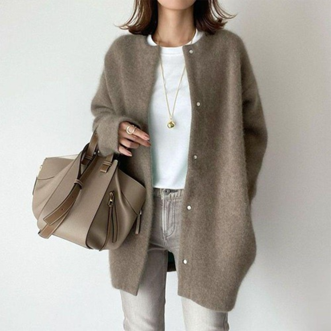 Julie | Blød Knaplukket Cardigan