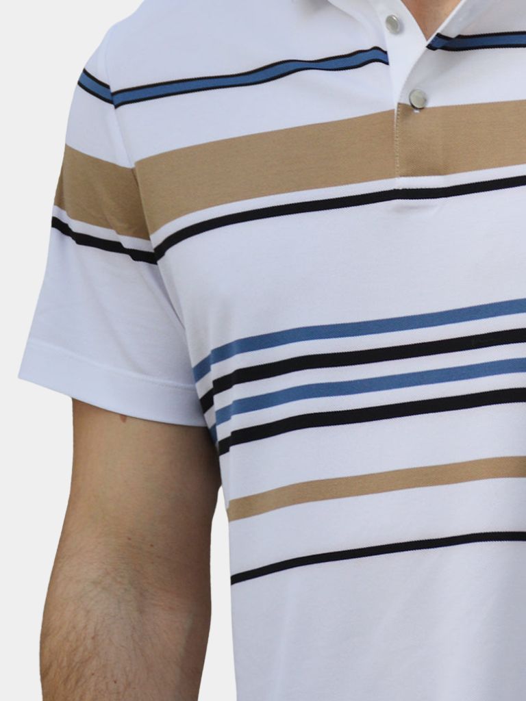 Kasper™ | Solnedgang Stribet Polo
